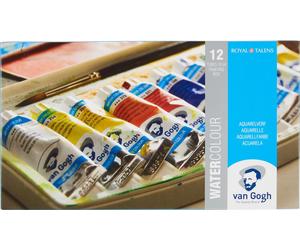 Kit valise Van Gogh en plastique | 12 tubes de 10 ml