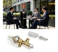 Kit Vanne pour gaz Four avec Protection Flamme - Valve Sécurité Cuisinière en Métal pour Réparation Foyer(B)
