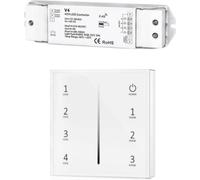Kit Variateur Tactile Monochrome Sans Fil 4 Zones et Dimmer RF