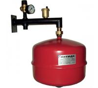 Kit vase d'expansion 25 litres avec support équipé GITRAL