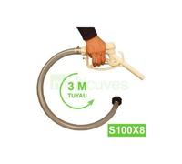 Kit Vidange cuve eau 1000 L S100X8 - Tuyau 3 m + Pistolet