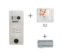 Kit video alu 1r 2 bp 2 voice programmé - URMET KV83/102