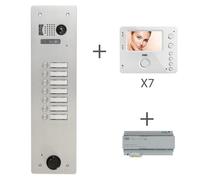 Kit Video Alu 1R 7 Bp 2 Voice Programmé - Urmet Kits video 2Voice KV83/107