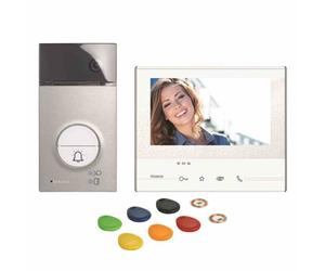 Kit vidéo BTICINO, Flex'ONE, 2 fils, poste de porte LINEA3000, poste intérieur 7 pouces, 1 pièce.