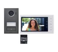 Aiphone Kit portier vidéo JVS1V – Platine saillie – Moniteur écran 7" – 2 fils intégral
