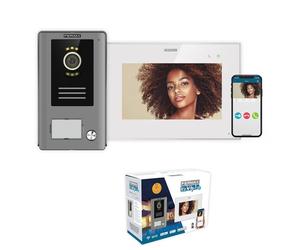 Kit visiophone connecté Wi-Fi écran tactile 7" 1 bouton WAY-FI PLUS - FERMAX 1571