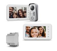 Kit Visiophone filaire 2 familles + écran supplémentaire + transformateur