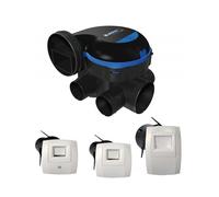 Aldes Kit VMC EasyHOME Hygro Classic 11033031 – Hygroréglable avec bouches Bahia Curve