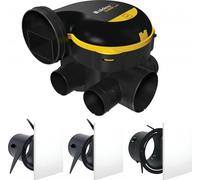 Kit Vmc Simple Flux Easyhome Auto + Grilles De Ventilation Colorline