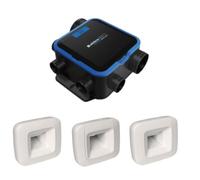 Aldes Kit VMC simple flux EasyHOME hygroréglable compact avec 3 bouches