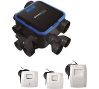 Kit Vmc Simple Flux Easyhome Hygro Compact 6 Piquages Premium Haute Pression Hp+ - Aldes