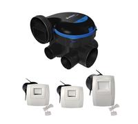 Kit VMC simple flux EasyHOME hygroréglable classic avec bouches à cordelette - ALDES 11033032