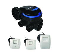 Aldes Kit VMC EasyHOME Hygro Classic 11033031 – Hygroréglable avec bouches Bahia Curve