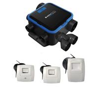 Kit VMC simple flux EasyHOME hygroréglable compact premium moyenne pression MP - ALDES 11033506