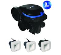 Kit VMC simple flux EasyHOME hygroréglable premium moyenne pression MP BDH - ALDES 11033519