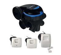 Kit VMC simple flux EasyHOME hygroréglable premium MW' avec bouche cuisine à cordelette - ALDES 11033068