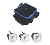ALDES Kit VMC simple flux EasyHOME Hygroréglable Compact avec 3 bouches