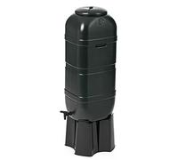 Kit Waterkont - Ensemble pour récupérateur d'eau de pluie - Système de collecte d'eau - Inclut un support - 100 litres - Vert