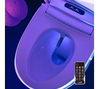 Kit WC Japonais Électrique | Siège chauffant, eau chaude, séchage à air chaud, télécommande sans fil | Installation facile & SAV français (Forme O)