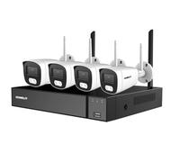 Kit Wi-Fi 4 caméras NVR. 4 IPC Bullet 5 MP. Disque dur 1 To - COMELIT WIKIT004S05NA