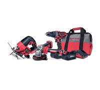 Kit Worcraft WSET-03, S20Li ShareSYS, scie sauteuse, meuleuse d'angle, tournevis, chargeur, 2 batteries + sacoche