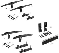 Kit pour structure modulaire Zero 1 étagère + 1 module + tringle - noir EMUCA