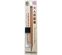 Kitaboshi Porte-mine de 2 mm, corps en bois, avec taille-crayon, 1 B, mine noire, 1ea (OTP-680NST), couleur bois naturel avec taille-crayon