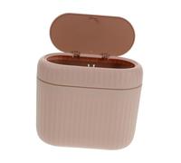 KITANDOVE 1pièces Poubelle De Voiture Portable Avec Couvercle Poubelle Multi-fonctionnelle Pour Bureau Et Maison Conteneur De Déchets Pratique Et Compact Rose