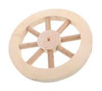 KITANDOVE Décoration de roues en bois rétro Artisanat de décoration murale décorations de roue sculpture murale nautique Tenture murale roue décor bois pour mur décoration d'époque Beige