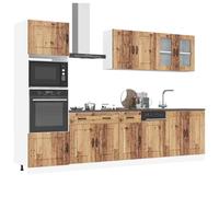 vidaXL Ensemble d'armoires de cuisine Kalmar 7 pièces Bois d'ingénierie Marron