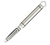 Kitchen Craft - Éplucheur Économe à Pommes de Terre Professionnel en Inox avec Lame Mobile, 21 cm - Couleur Argent