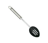Kitchen Craft - Grande Cuillère de Cuisine Professionnelle à Trous en Inox et Nylon, 35 cm - Noir et Argent