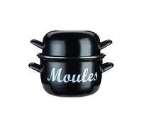 KitchenCraft World of Flavours - Marmite à Moules, Émaillée, Grand Format, 25 cm