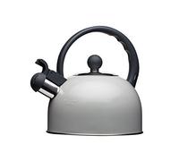 Kitchen Craft Living Nostalgia Induction Blessait Bouilloire Sifflante, Français, 1,4 L Gris