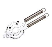 kitchen craft ouvre-boîte et ouvre-bouteille professionnel avec manche court ovale acier inoxydable acier inoxydable G