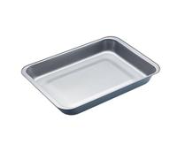 Kitchen Craft - Plat à Four en Acier Émaillé, Revêtement Anti Adhésif, 40.5 x 28.5 x 5 cm