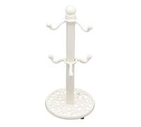 Kitchen Craft - Porte-Tasse en Fonte, Design Traditionnel, 30 x 13 x 13 cm - Blanc
