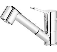 Kitchen faucet with pull-out spout - 2 jet types