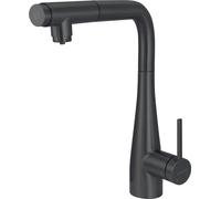 Kitchen faucet with water filter connection with pull-out spout