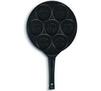 Kitchen Fun by Beka 13878274 Poêle à Blinis Smiley 27 cm, Noir