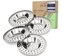 Kitchen Helpis® Filtre evier 14g, Lot de 4, pour Tous Les DRAINS, Filtre | evier Cuisine, Filtre évier, Grille a evier, bonde Baignoire, Filtre Douche, Grille evier Cuisine, bonde lavabo, bonde Douche