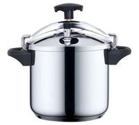 KITCHEN MOVE Autocuiseur + Panier vapeur - 8 L - Ø24cm - Inox - Gris et noir - Tous feux dont induction Argent G