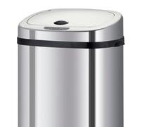 KITCHEN MOVE Couvercle de poubelle automatique rectangulaire modèle LARGO Chrome