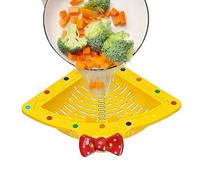 Kitchen Sink Strainer Basket - Corner Magnetic Triangle Colander | Kitchen Sink Food Catcher Basket | for Fruit Vegetable Pasta Scrap Home Pantry Apartment Dorm Restaurant Farmhouse