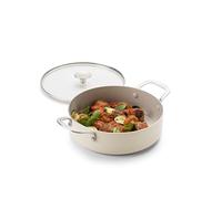 KitchenAid Aluminium Keramik couvercle en verre 28 cm 4,28 L acier inoxydable, revêtement antiadhésif en céramique, sans PFAS, compatible induction, compatible four jusqu’à 160 °C, compatible lav