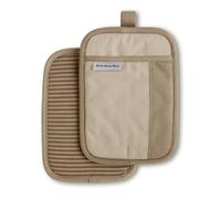KitchenAid Beacon Ensemble de maniques 17,8 x 25,4 cm, Milkshake/Beige