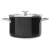 KitchenAid casserole avec noyau en acier émaillé Onyx noir - ø 24 cm / 6 litres