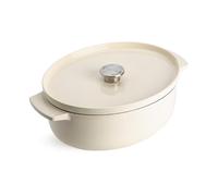 KitchenAid CC006062-001, 5,6 l, couleur crème, fonte, céramique, électrique, gaz, halogène, induction, cocotte, cocotte avec couvercle