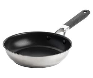 KitchenAid CC005703-001, Poêle universelle ronde, noire, en acier inoxydable, revêtement céramique, , acier inoxydable, diamètre 30 cm