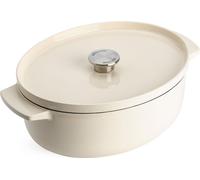 KitchenAid CC006062-001, 5,6 l, couleur crème, fonte, céramique, électrique, gaz, halogène, induction, cocotte, cocotte avec couvercle